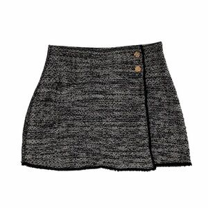 ZARA  STRUCTURED JACQUARD MINI SKIRT